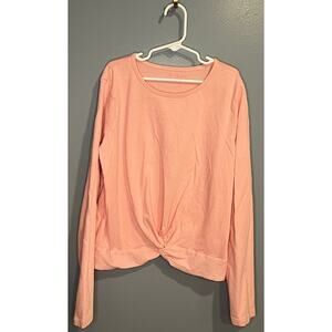 EUC Crewcuts Girl's Twist Shirt in Pink
